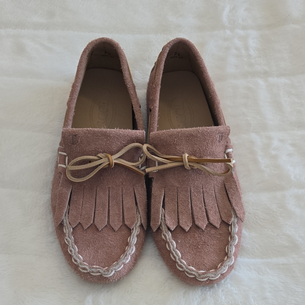 Tod's Pink Moccasins